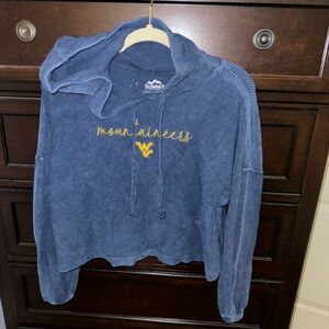 Cropped Blue Women's Sweater